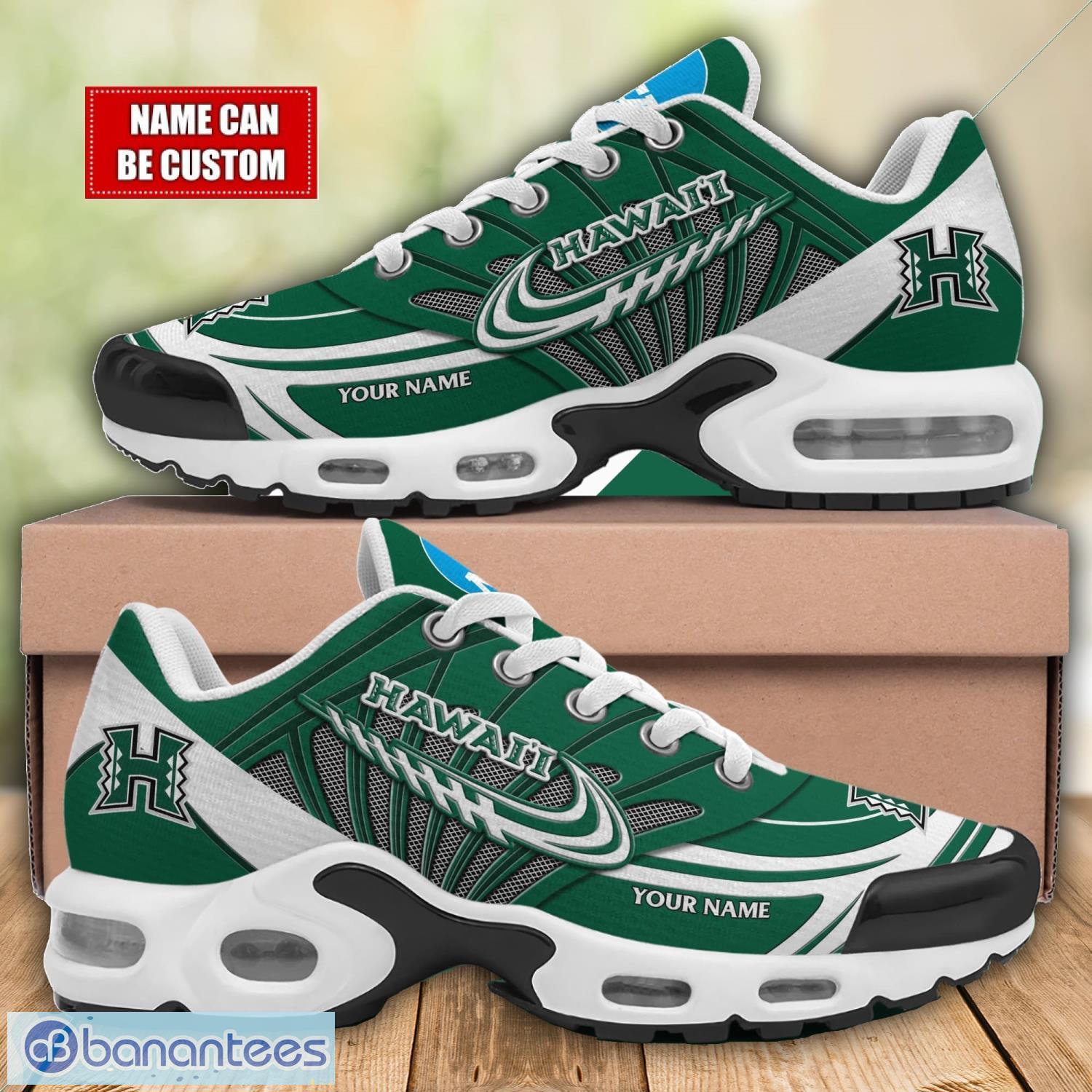 hawaii rainbow warriors tn shoes air cushion sports shoes custom name gift ideas image Hawaii Rainbow Warriors TN Shoes Air Cushion Sports Shoes Custom Name Gift Ideas Product Photo 1