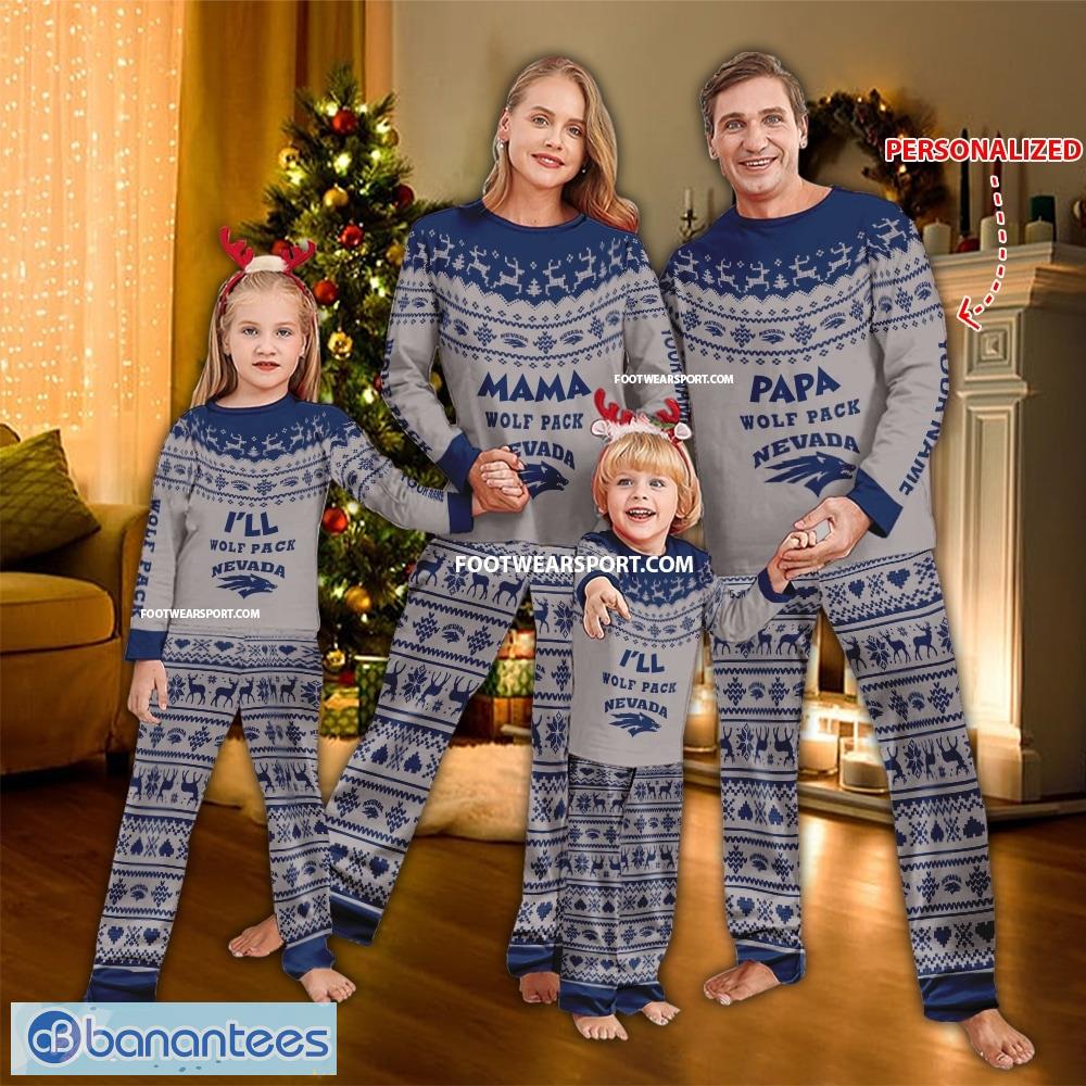 i will nevada wolf pack team christmas pattern pajamas set family for men women children image I Will Nevada Wolf Pack Team Christmas Pattern Pajamas Set Family For Men Women Children - I Will Nevada Wolf Pack Team Christmas Pattern Pajamas Set Family For Men Women Children