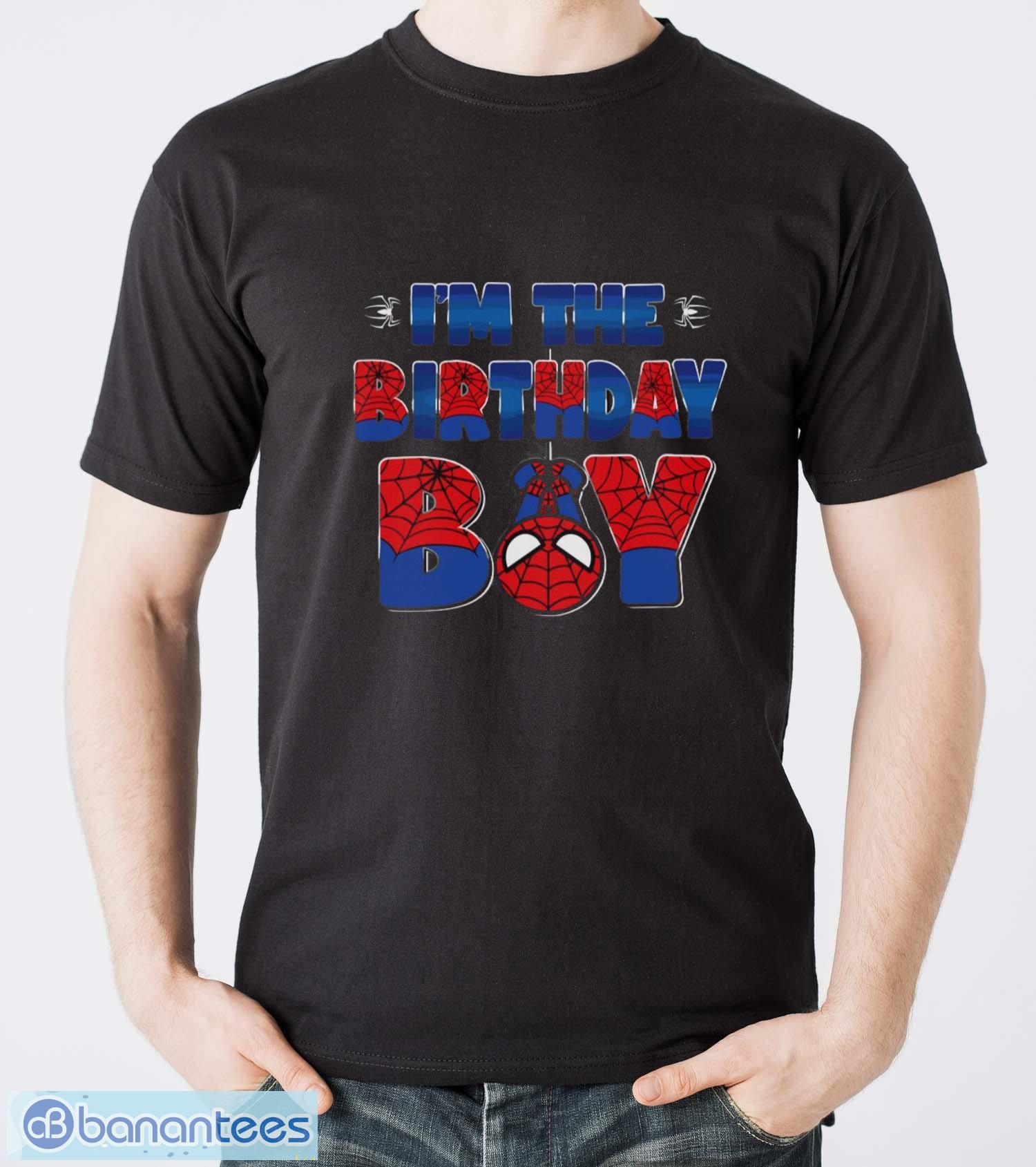 im the birthday boy spider family matching shirt image Im The Birthday Boy Spider Family Matching Shirt - Men T-Shirt