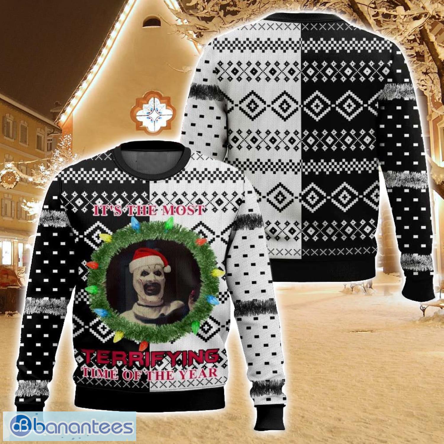 its the most terrifying time of the year ugly christmas sweater for men and women christmas holiday gift family gift image It’s the Most Terrifying time of the Year Ugly Christmas Sweater For Men And Women Christmas Holiday Gift Family Gift Product Photo 1