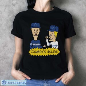 Official beavis and Butt-Head Dallas Cowboys Rules NFL T-Shirt - Ladies T-Shirt