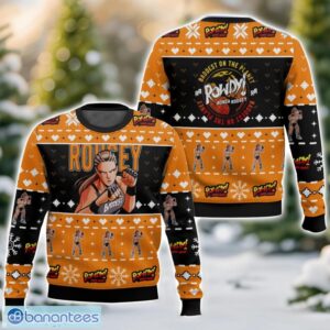Ronda Rousey AOP Ugly Christmas Sweater Gift For Family Chrismas Gift Product Photo 1