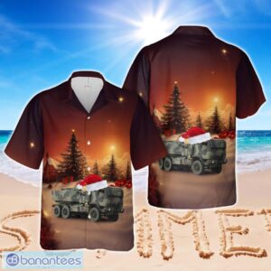US Army M142 HIMARS 3-27 FAR (ABN) Christmas Hawaiian Shirt Product Photo 1
