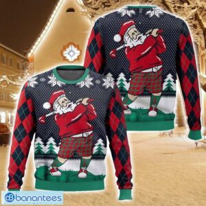 Golf Santa Claus Christmas Ugly Christmas Sweater Christmas Gift For Family Holiday Gift Product Photo 1