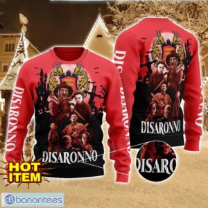 Disaronno Horror Halloween Night All Over Print Sweater Halloween Sweater Gift Ideas Product Photo 1