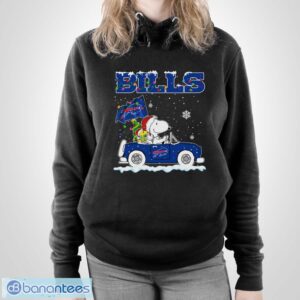 Buffalo Bills Snoopy And Woodstock Driving Car Shirt Sweatshirt Hoodie - Unisex Pullover Hoodie