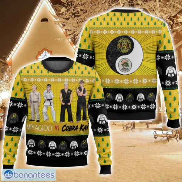 Karate Kid vs Cobra Kai Ugly Christmas Sweater For Men And Women Christmas Holiday Gift Family Gift Product Photo 1