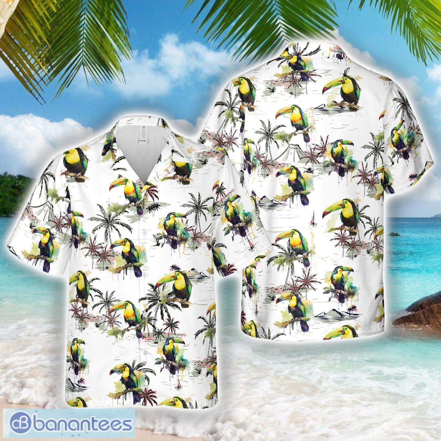 keel billed toucan hawaiian shirt beach shirt image Keel-billed Toucan Hawaiian Shirt Beach Shirt Product Photo 1