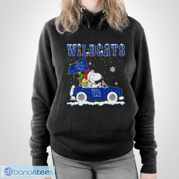 Kentucky Wildcats Snoopy And Woodstock Driving Car Shirt Sweatshirt Hoodie - Unisex Pullover Hoodie