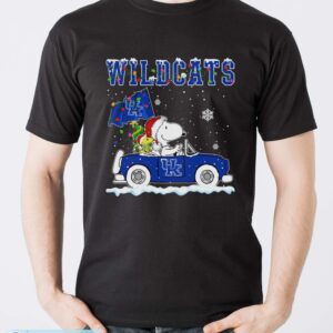Kentucky Wildcats Snoopy And Woodstock Driving Car Shirt Sweatshirt Hoodie - Men T-Shirt