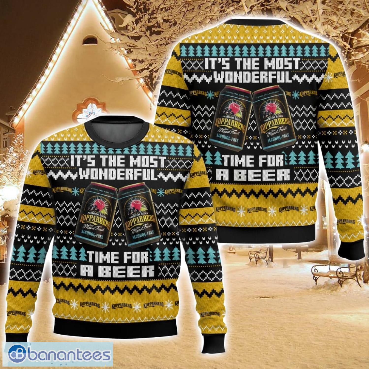kopparberg uk beer ugly christmas sweater for men and women christmas holiday gift family gift image Kopparberg UK Beer Ugly Christmas Sweater For Men And Women Christmas Holiday Gift Family Gift Product Photo 1
