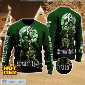 Buffalo Trace Horror Halloween Night All Over Print Sweater Halloween Sweater Gift Ideas Product Photo 1
