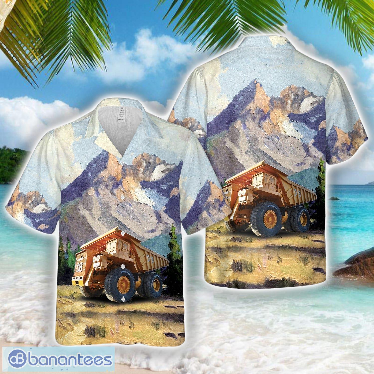 lectra haul truck hawaiian shirt beach shirt image Lectra Haul Truck Hawaiian Shirt Beach Shirt Product Photo 1