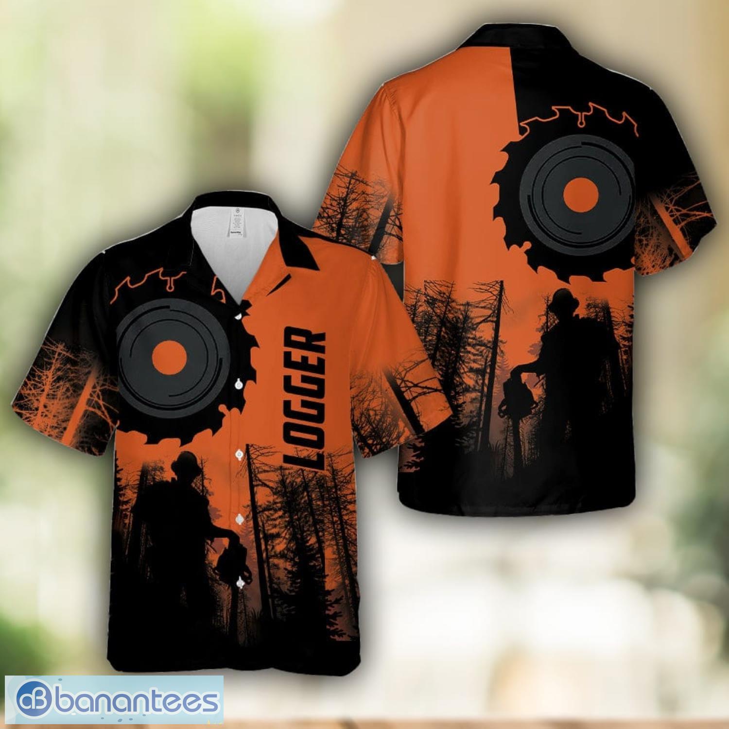 logger sunset hawaiian shirt beach shirt image Logger Sunset Hawaiian Shirt Beach Shirt Product Photo 1