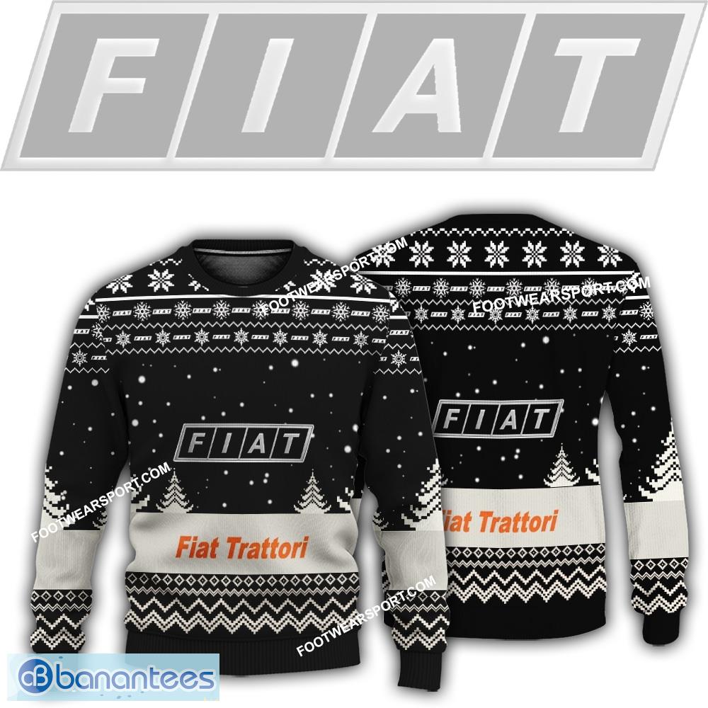 logo fiat trattori tractor christmas pattern ugly sweater for men women image Logo Fiat Trattori Tractor Christmas Pattern Ugly Sweater For Men Women - Logo Fiat Trattori Tractor Christmas Pattern Ugly Sweater For Men Women