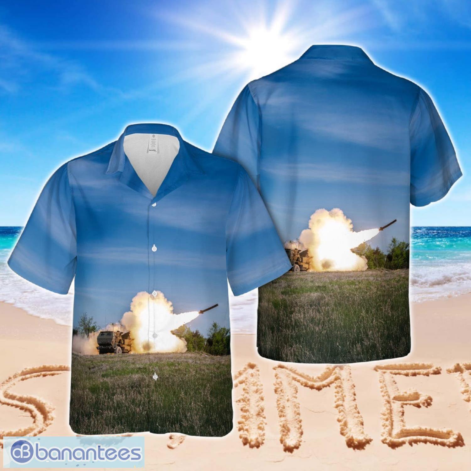 m142 high mobility artillery rocket system himars assigned to 1st battalion 14th field artillery brigade 75th field artillery brigade hawaiian shirt image M142 High Mobility Artillery Rocket System (HIMARS) assigned to 1st Battalion, 14th Field Artillery Brigade, 75th Field Artillery Brigade Hawaiian Shirt Product Photo 1