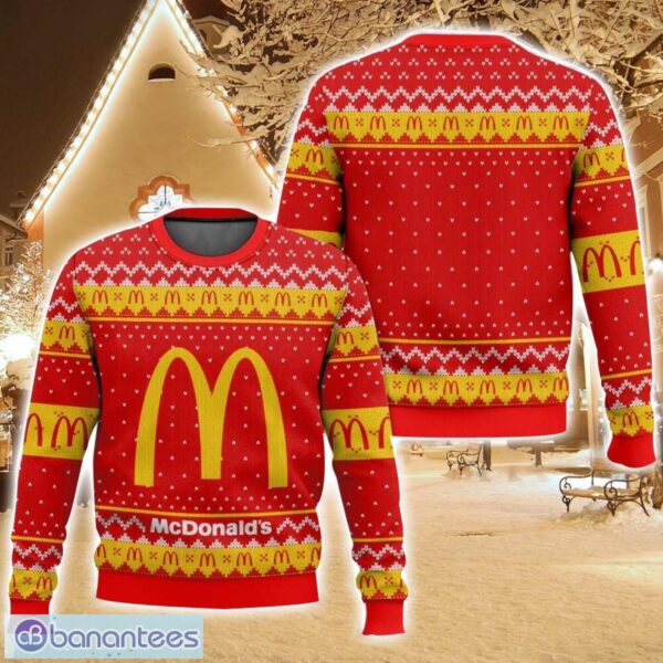 McDonald’s Ugly Christmas Sweater For Men And Women Christmas Holiday Gift Family Gift Product Photo 1