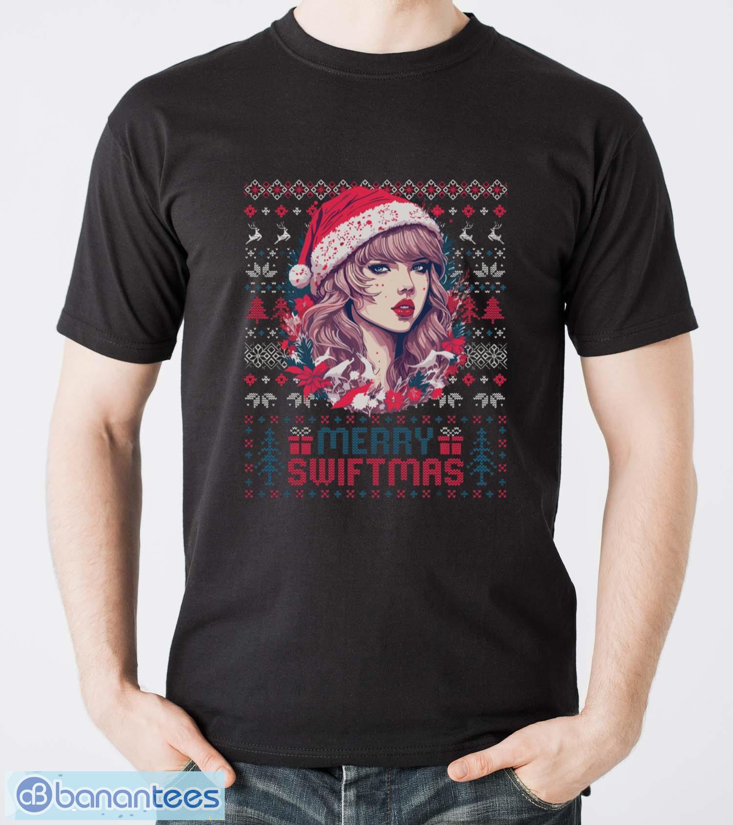 merry swiftmas era vintage ugly sweater christmas holiday t shirt1 shirt image Merry Swiftmas Era Vintage Ugly Sweater Christmas Holiday T-Shirt1 Shirt - Men T-Shirt