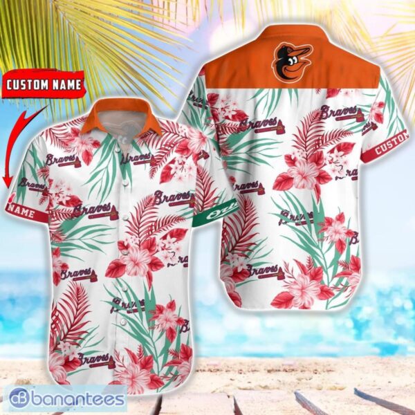 MLB Baltimore Orioles Hawaiian Shirt Flower Baseball Shirt For Fans Product Photo 1