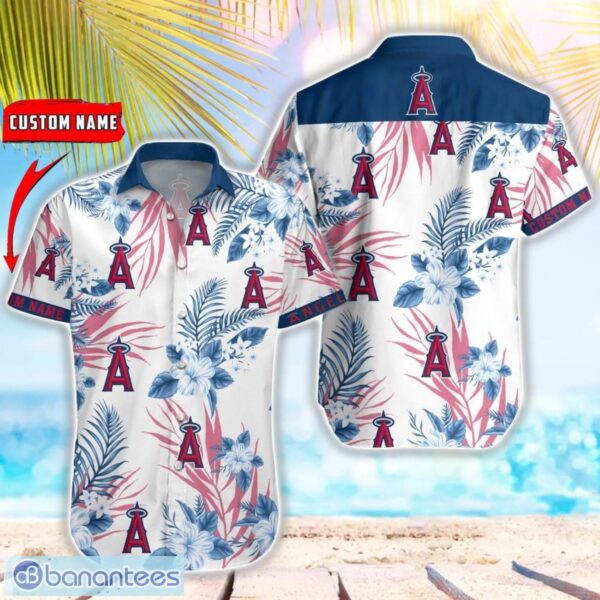 MLB Los Angeles Angels Hawaiian Shirt Flower Baseball Aloha Shirt Product Photo 1