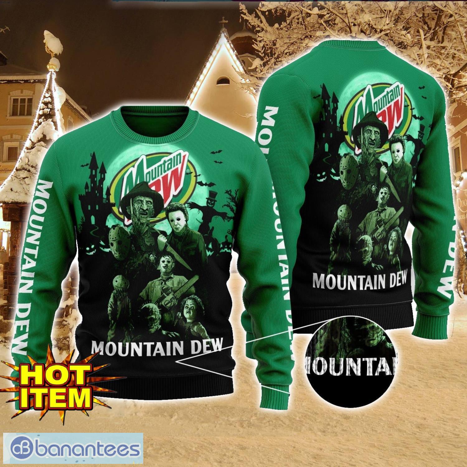 mountain dew horror halloween night all over print sweater halloween sweater gift ideas image Mountain Dew Horror Halloween Night All Over Print Sweater Halloween Sweater Gift Ideas Product Photo 1