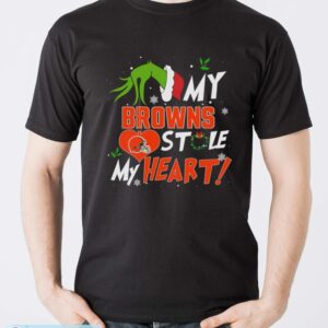 My Cleveland Browns Stole My Heart Shirt Sweatshirt Hoodie - Men T-Shirt