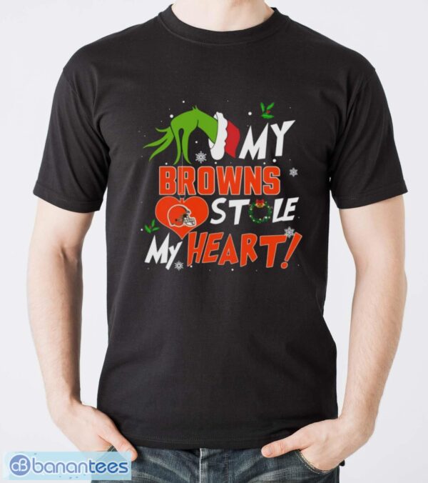 My Cleveland Browns Stole My Heart Shirt Sweatshirt Hoodie - Men T-Shirt