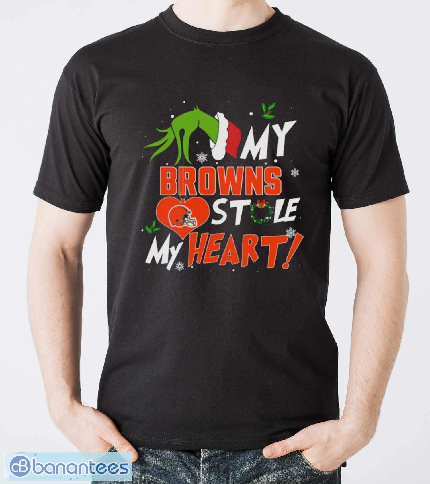 my cleveland browns stole my heart shirt sweatshirt hoodie image My Cleveland Browns Stole My Heart Shirt Sweatshirt Hoodie - Men T-Shirt