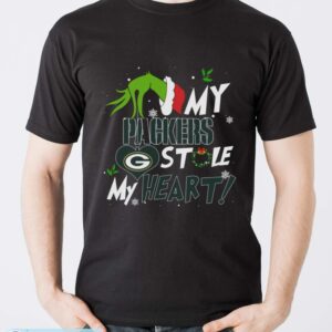 My Green Bay Packers Stole My Heart Shirt Sweatshirt Hoodie - Men T-Shirt