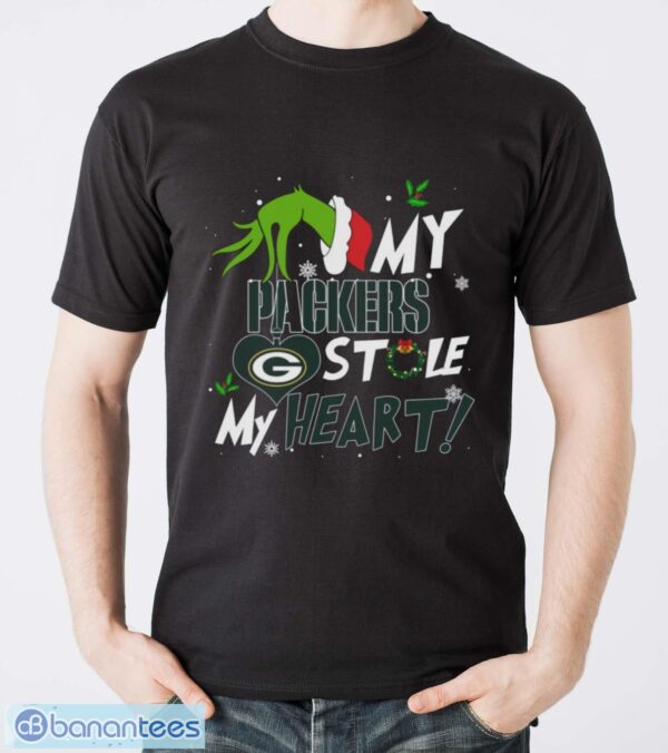 My Green Bay Packers Stole My Heart Shirt Sweatshirt Hoodie - Men T-Shirt