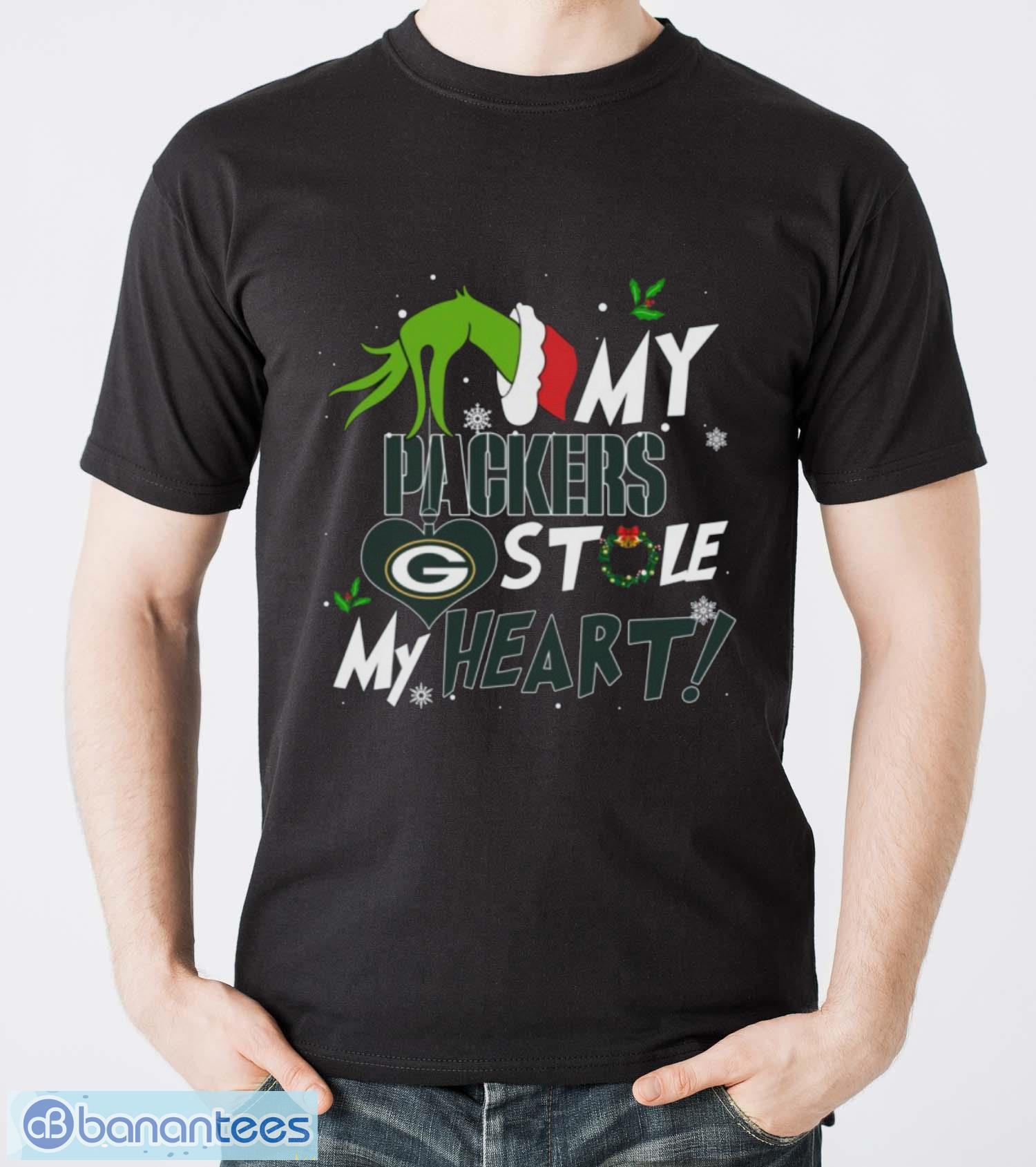 my green bay packers stole my heart shirt sweatshirt hoodie image My Green Bay Packers Stole My Heart Shirt Sweatshirt Hoodie - Men T-Shirt