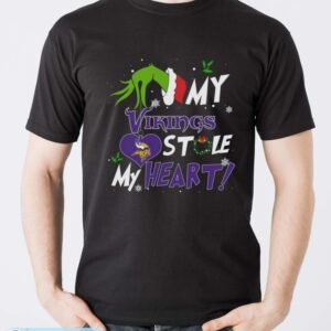 My Minnesota Vikings Stole My Heart Shirt Sweatshirt Hoodie - Men T-Shirt