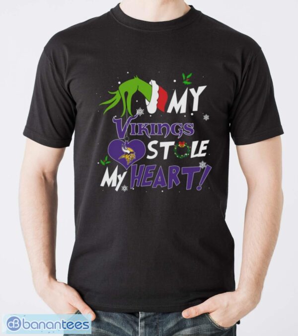 My Minnesota Vikings Stole My Heart Shirt Sweatshirt Hoodie - Men T-Shirt