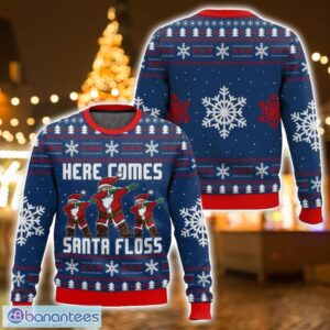 Here Comes Santa Floss Santa Claus Unisex Ugly Christmas Sweater Christmas Gift Product Photo 1