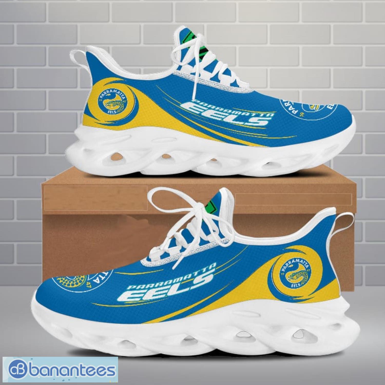 nrl parramatta eels max soul shoes sport sneakers for men and women gift 1 image NRL Parramatta Eels Max Soul Shoes Sport Sneakers For Men And Women Gift Product Photo 2