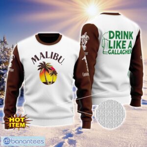 Captain Morgan Drink Like A Gallagher Patrick Day 3D Print Sweater Christmas Gift Holiday Sweater Product Photo 1