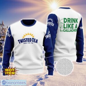Twisted Tea Drink Like A Gallagher Patrick Day 3D Print Sweater Christmas Gift Holiday Sweater Product Photo 1