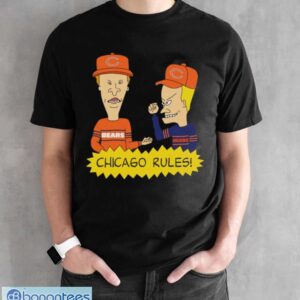 Official beavis and Butt-Head Chicago Bears Rules NFL Shirt - Black Unisex T-Shirt