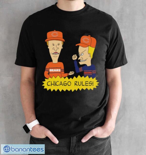 Official beavis and Butt-Head Chicago Bears Rules NFL Shirt - Black Unisex T-Shirt