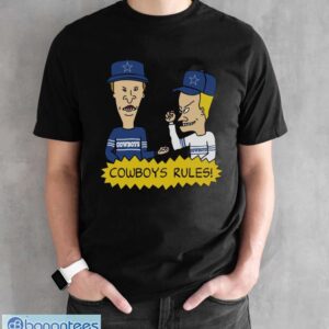 Official beavis and Butt-Head Dallas Cowboys Rules NFL T-Shirt - Black Unisex T-Shirt