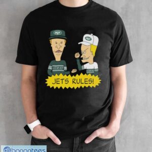 Official beavis and Butt-Head New York Jets Rules NFL Shirt - Black Unisex T-Shirt