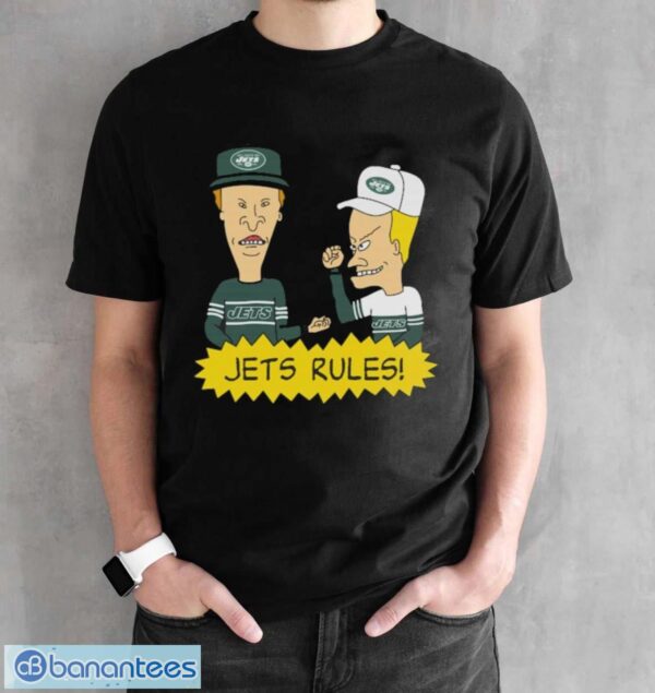 Official beavis and Butt-Head New York Jets Rules NFL Shirt - Black Unisex T-Shirt