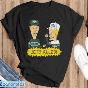 Official beavis and Butt-Head New York Jets Rules NFL Shirt - Black T-Shirt