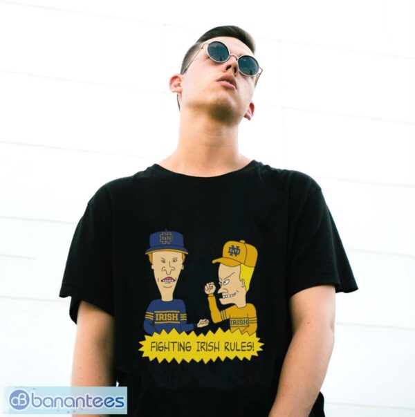Official beavis and Butt-Head Notre Dame Fighting Irish Rules NCAA Shirt - G500 Gildan T-Shirt