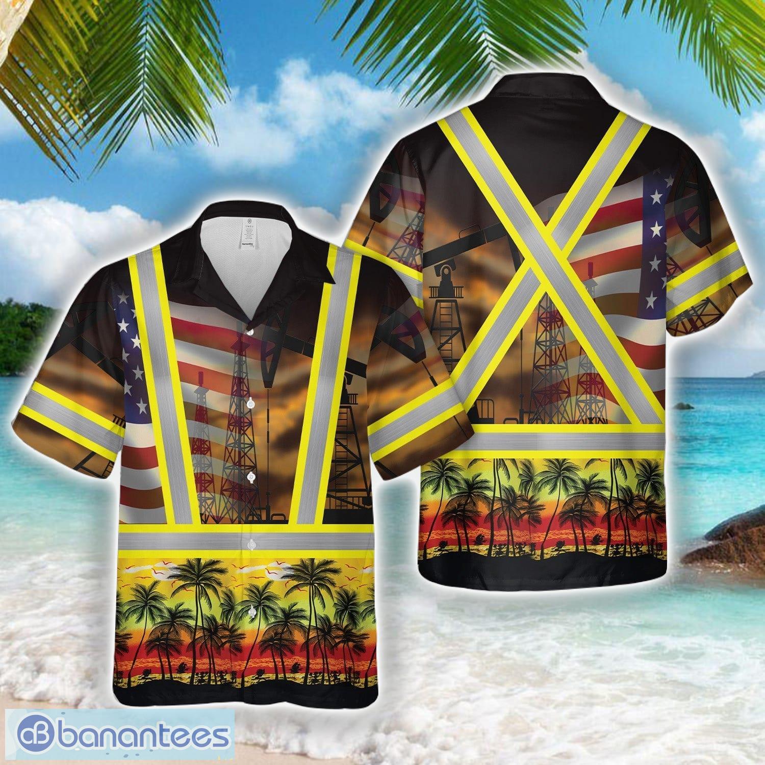 oilfield worker unique hawaiian shirt beach shirt image Oilfield Worker Unique Hawaiian Shirt Beach Shirt Product Photo 1