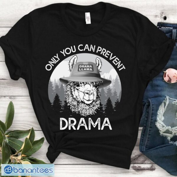 Only You Can Prevent Drama Llama Smokey Parody Bear Super Soft Short-Sleeve Unisex T-Shirt Product Photo 1