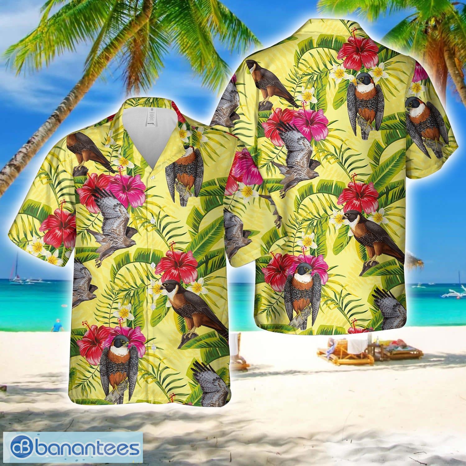 orange breasted falcon hawaiian shirt beach shirt image Orange Breasted Falcon Hawaiian Shirt Beach Shirt Product Photo 1