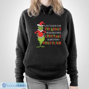 Grinch Christmas Shirt, He Hated People Shirt - Unisex Pullover Hoodie
