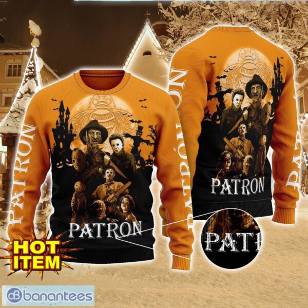 Patron Horror Halloween Night All Over Print Sweater Halloween Sweater Gift Ideas Product Photo 1