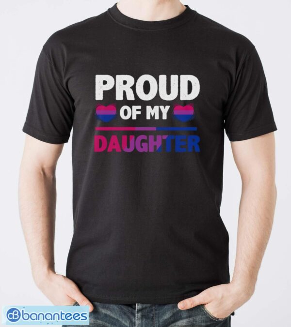 Proud of my Bi Daughter – Proud Mom or Dad Bisexual T Shirt Essential T-Shirt T Shirt - Men T-Shirt
